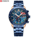 Men's steel quarts watch